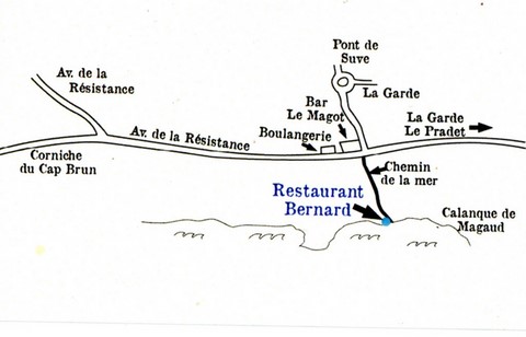 plan restaurant chez Bernard