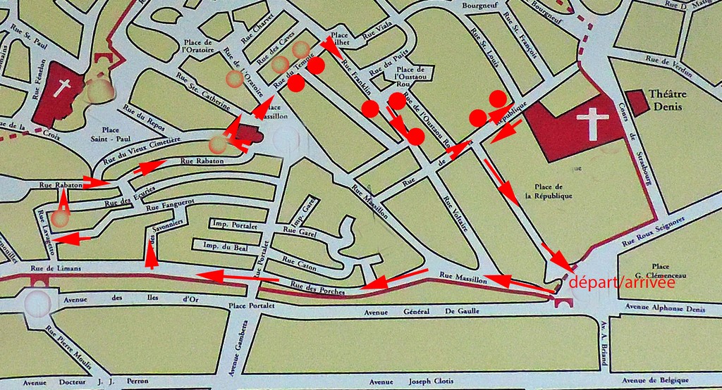 plan parcours des arts Hyères