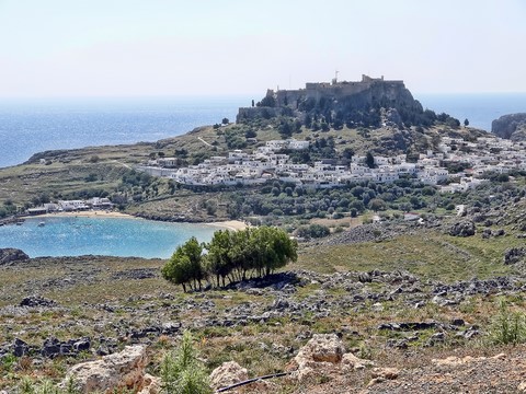 arrivée à Lindos
